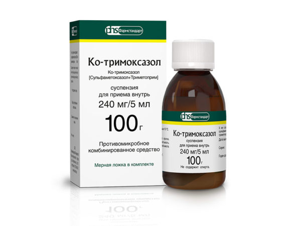 Ко-тримоксазол сусп 240мг/5мл 100мл