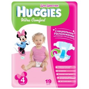 Подгузники Хаггис Ультра Комфорт д/дев 8-14кг №19