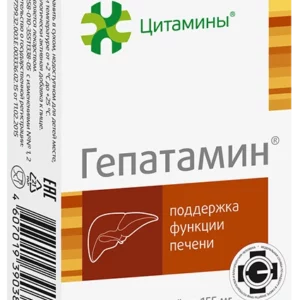 ЦИТАМИНЫ ГЕПАТАМИН ТАБ. П/О КИШЕЧНОРАСТВ.№40 (БАД)