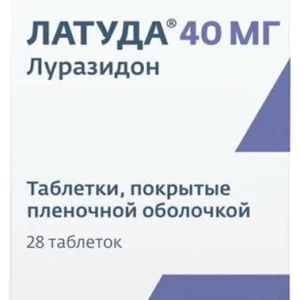 ЛАТУДА ТАБ. П/Р ПЛЁН. 40МГ №28